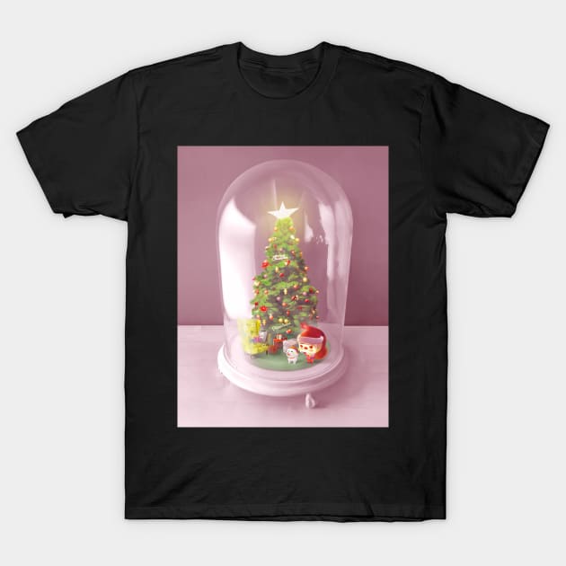 Christmas Bell Jar T-Shirt by zkozkohi